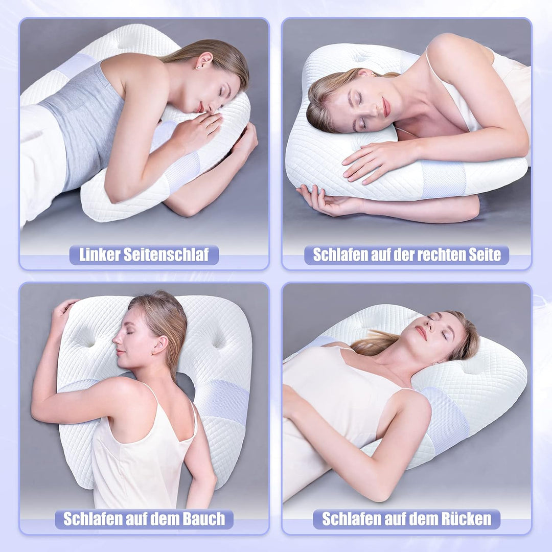 SAHEYER Seitenschläferkissen, U-förmiges Memory Foam Nackenkissen Ergonomisches Orthopädisches Nacke