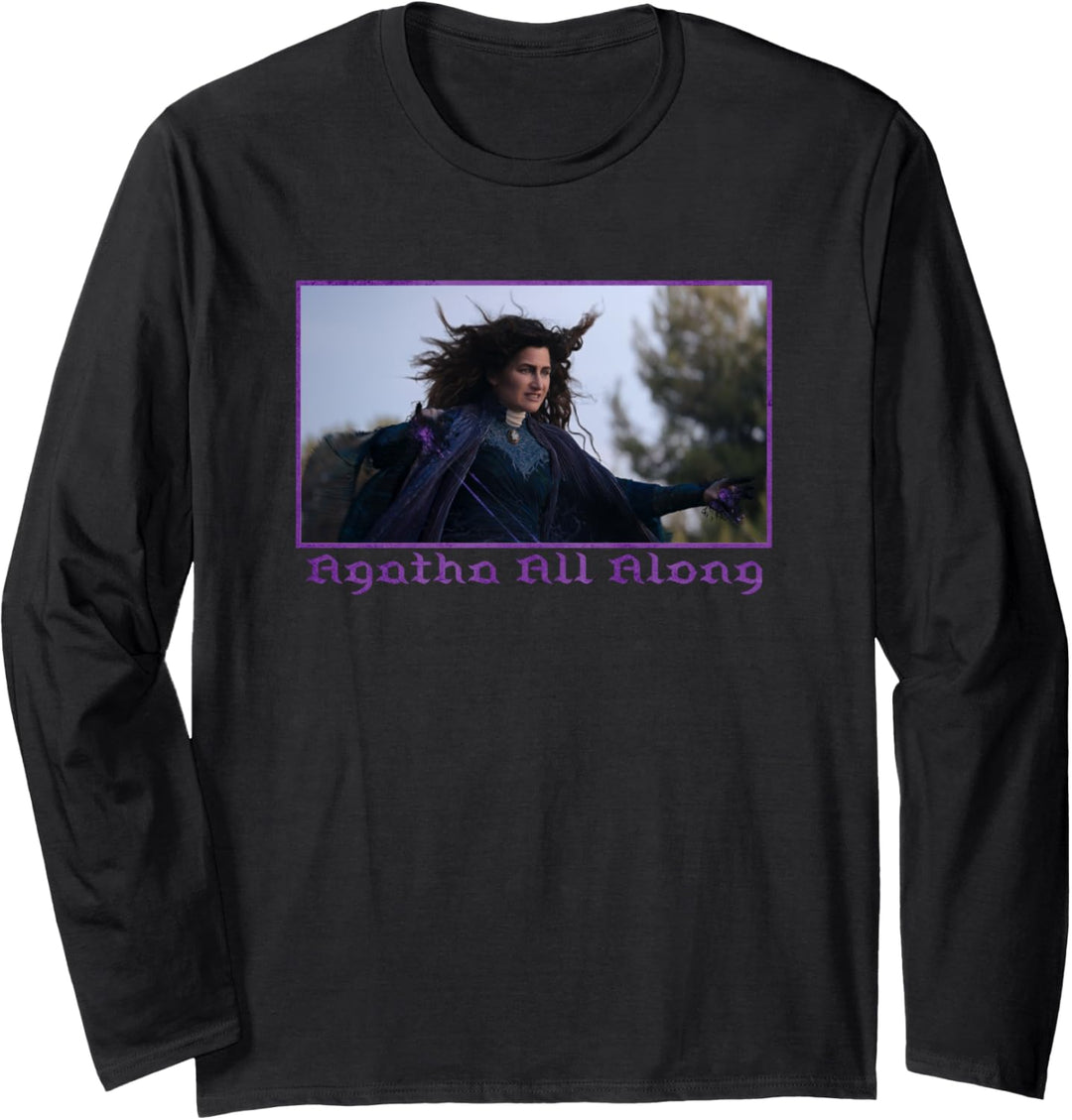 Marvel WandaVision Agatha Harkness Magic Agatha All Along Langarmshirt