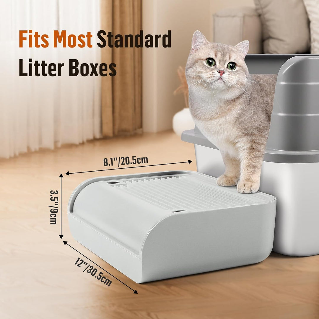 Katzentoilette, Katzenrampe/Treppe/Katzenfänger mit Filterfunktion, leicht zu reinigen, Filterpedal