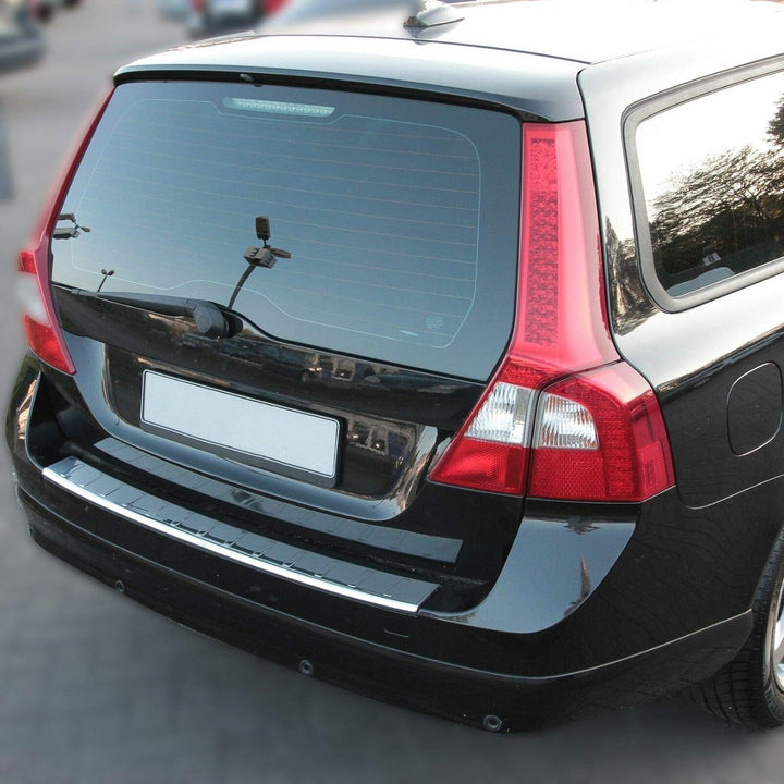 Recambo CT-LKS-2070 LADEKANTENSCHUTZ Edelstahl für Volvo V70 III | 2007-2013 | POLIERT mit ABKANTUNG