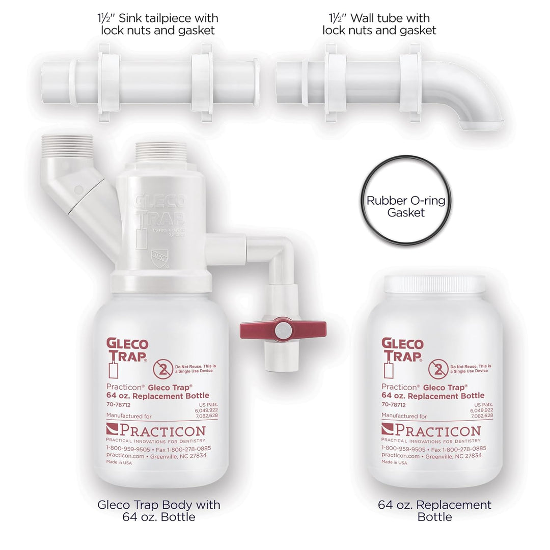 Practicon 7078713 Gleco Trap System, 64 oz.