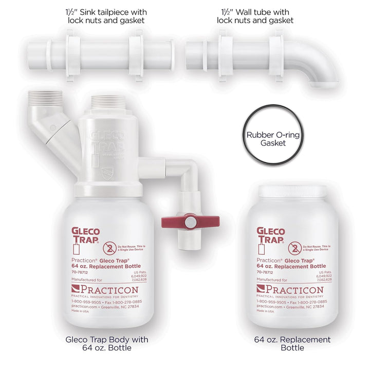 Practicon 7078713 Gleco Trap System, 64 oz.