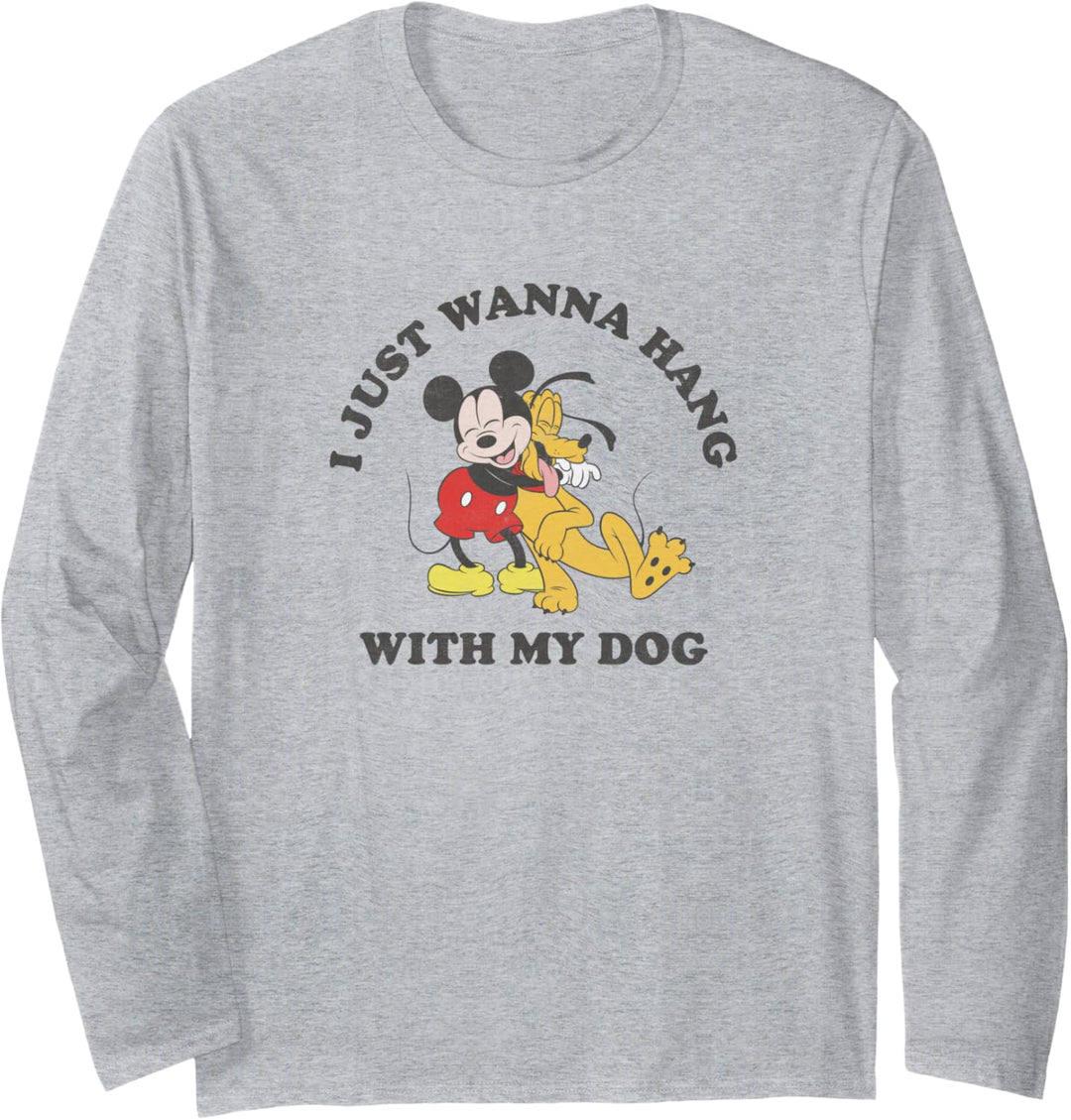 Disney Mickey & Friends Hanging With My Dog Langarmshirt