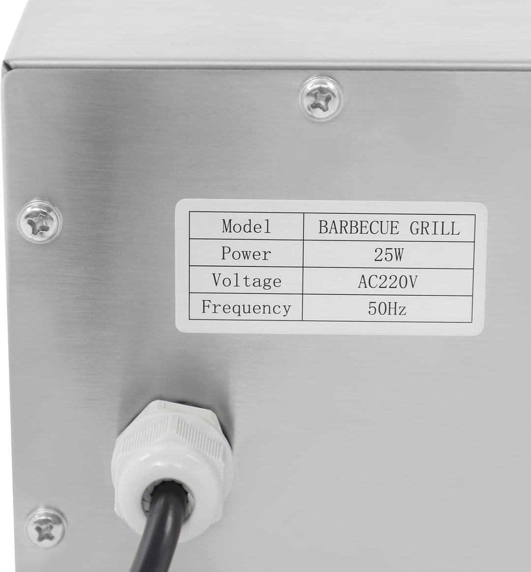 220V Edelstahl Röster Spanferkelgrillmotor | 25W Rotisserie Elektromotor Drehspiess | 2.5r/min Grill