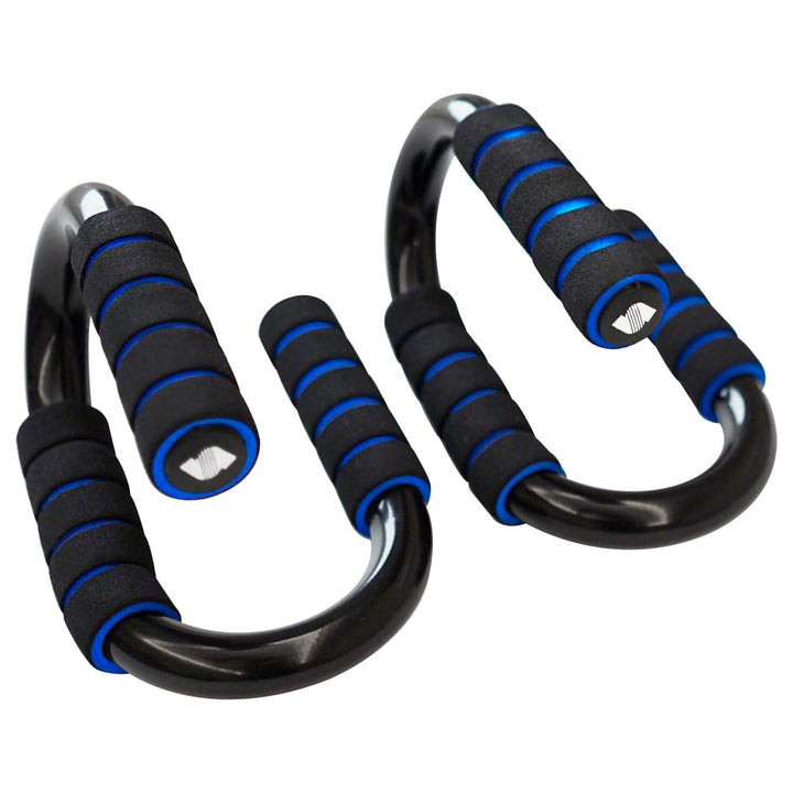 Sport-Tec Push Up Liegestützgriffe, Aufbau Brustmuskeln zu Hause oder im Fitnessstudio, Paar Blau, B