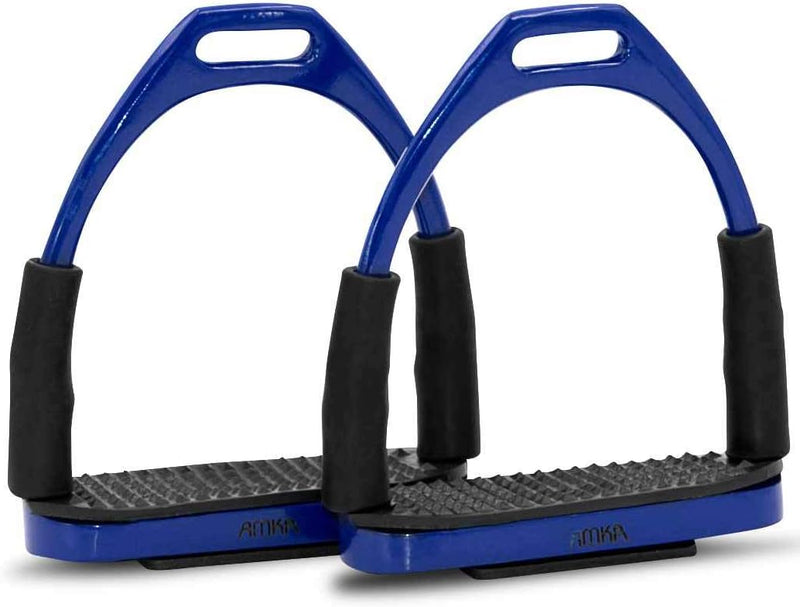 AMKA Steigbügel mit Gelenk dunkelblau Sicherheitssteigbügel Steigbügel Flexible Safety Stirrups Hors
