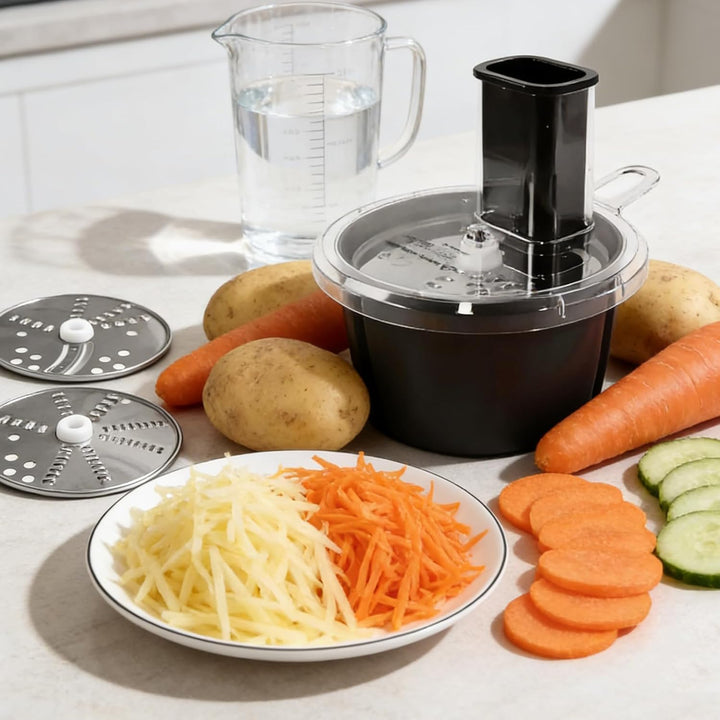 Gemüseschneider, Multifunktionaler Gemüsehobel für TM5 TM6 Zucchini Spaghetti Schneider aus Edelstah