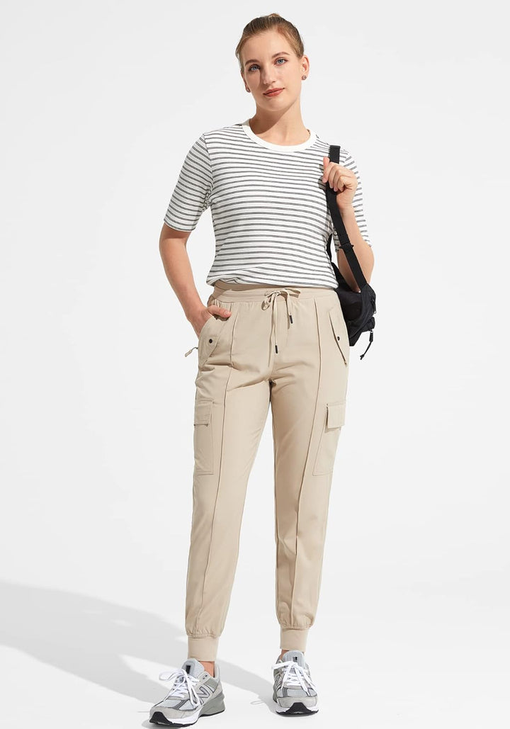 MOCOLY Damen Leichte Wanderhose Outdoor Trekkinghose Atmungsaktive Cargo Hose Kletterhose Outdoorhos