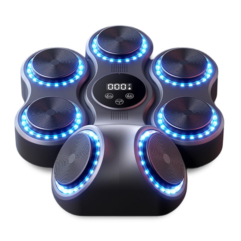 Music Boxing Machine für Erwachsene, Musikboxing Maschine mit LED-Lichtern, Bluetooth, 9 Geschwindig