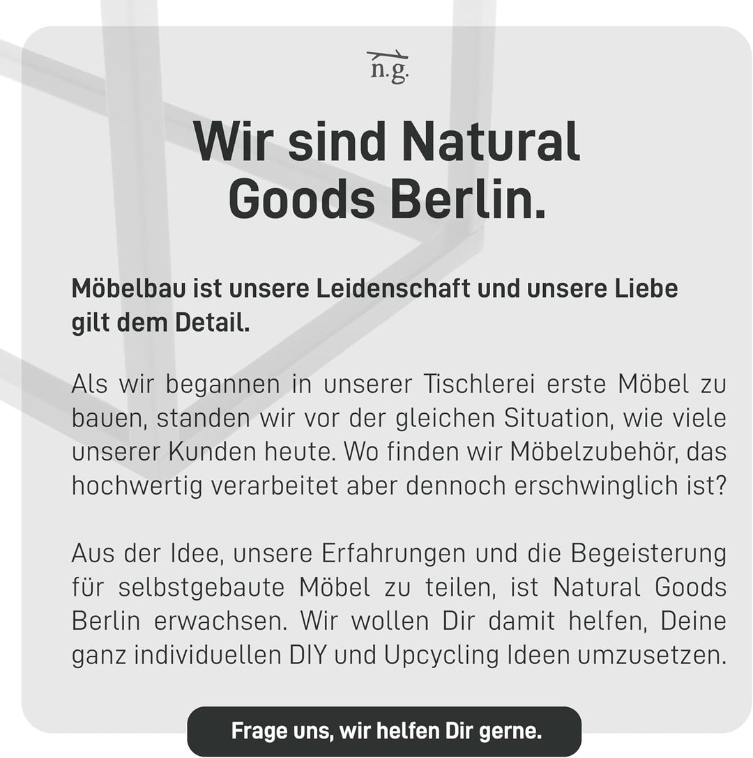 Natural Goods Berlin Duo Handtuchständer freistehend/pulverbeschichteter Standhandtuchhalter aus Met