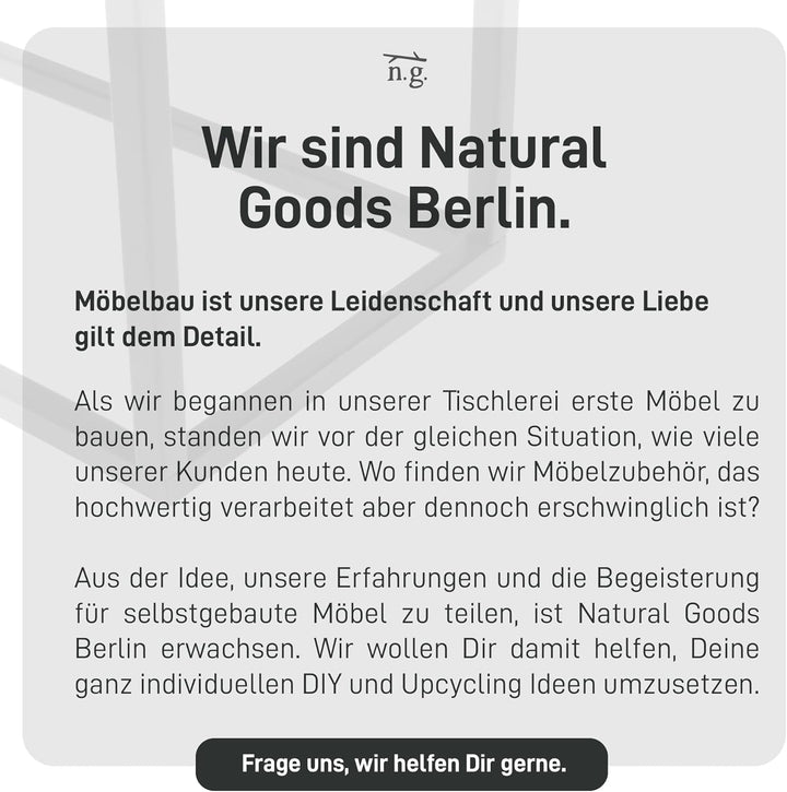 Natural Goods Berlin Duo Handtuchständer freistehend/pulverbeschichteter Standhandtuchhalter aus Met
