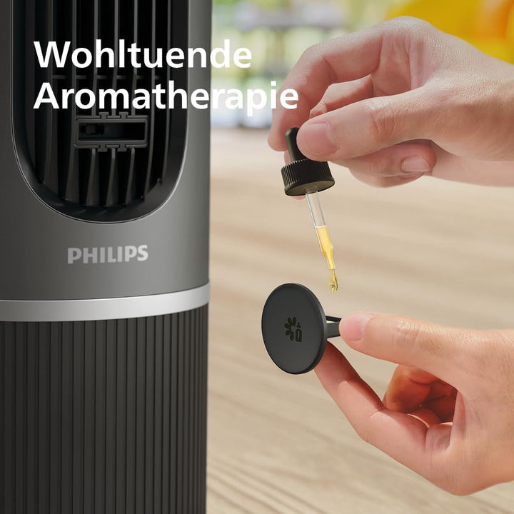 Philips Smarter Turmventilator 7000 Series – 8,4 m/s stark, ultraleise 22 dB, energieeffizient, App