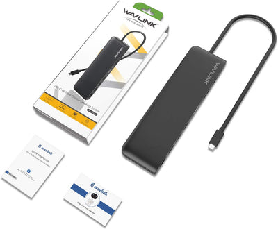 Station d'accueil USB C à Triple affichage WAVLINK Avec Displayport, HDMI et VGA, fonction de Charge