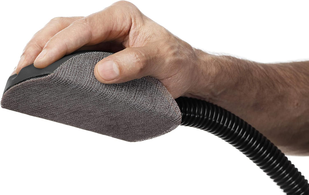 Mirka Roundy Handschleifblock mit Klett und Absaugung / Schleifklotz für Ø 150mm Klett Schleifscheib
