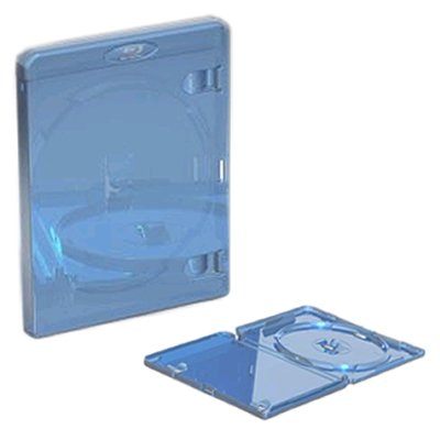 Blu-Ray Hüllen f. 1 Disc - 12,5mm - 100 Stück blau