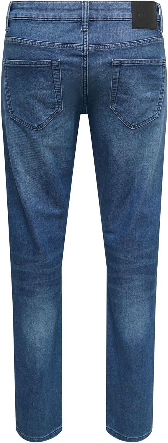 ONLY & SONS Male Slim Fit Jeans ONSLOOM Slim Fit Jeans 28W / 30L Blau (Blue Denim), 28W / 30L Blau (