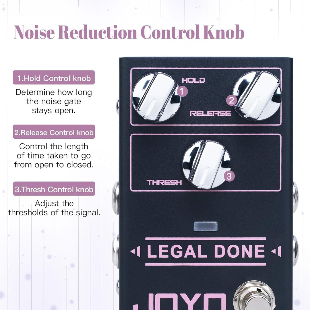 JOYO Noise Gate Pedal Noise Suppressor Gitarre Pedal Noise Killer und Reduktion Brummen für E-Gitarr