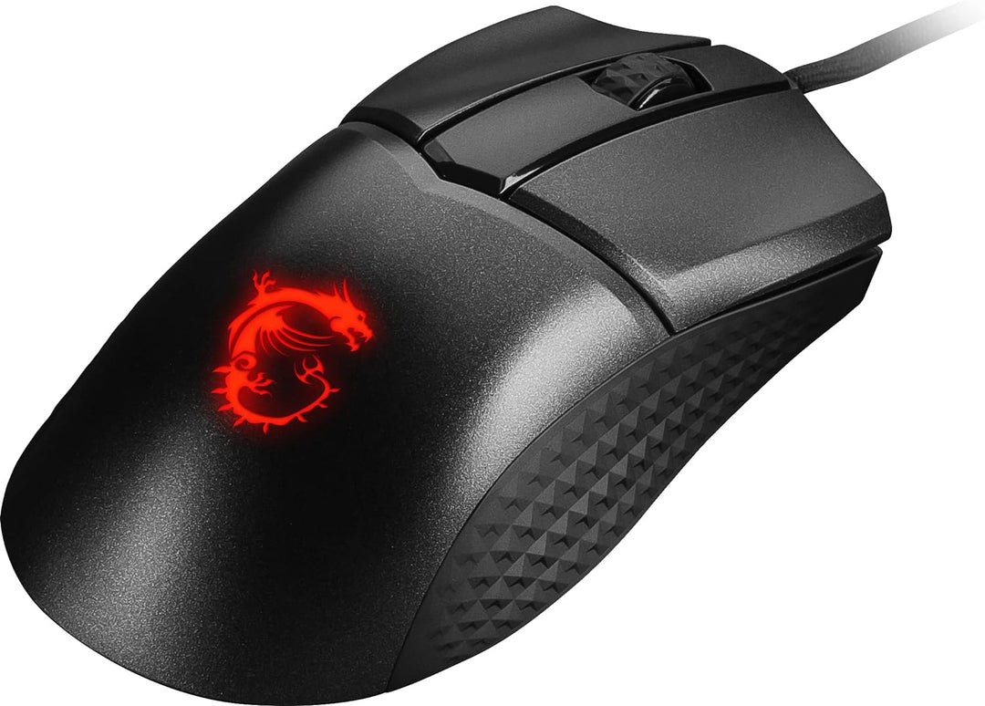 MSI Clutch GM31 Lightweight Gaming Maus - 12.000 DPI Optischer Sensor, Rechtshänder, 60M+ Click OMRO
