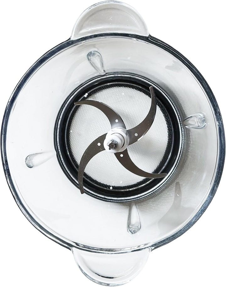 Zerkleinerer Küche Elektrisch 2,5 l aus Glas – 300 W, 4 Edelstahlklingen, 2 Geschwindigkeitsstufen,