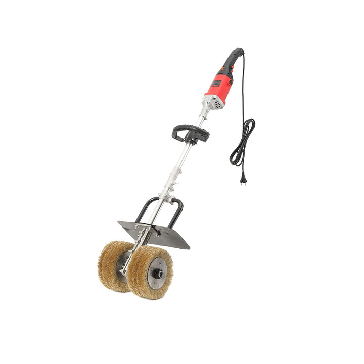 3850W Satiniermaschine, 6in1 Bürstenschleifer Leistungsstarker Walzenschleifer mit 2 XXL-Stahlbürste