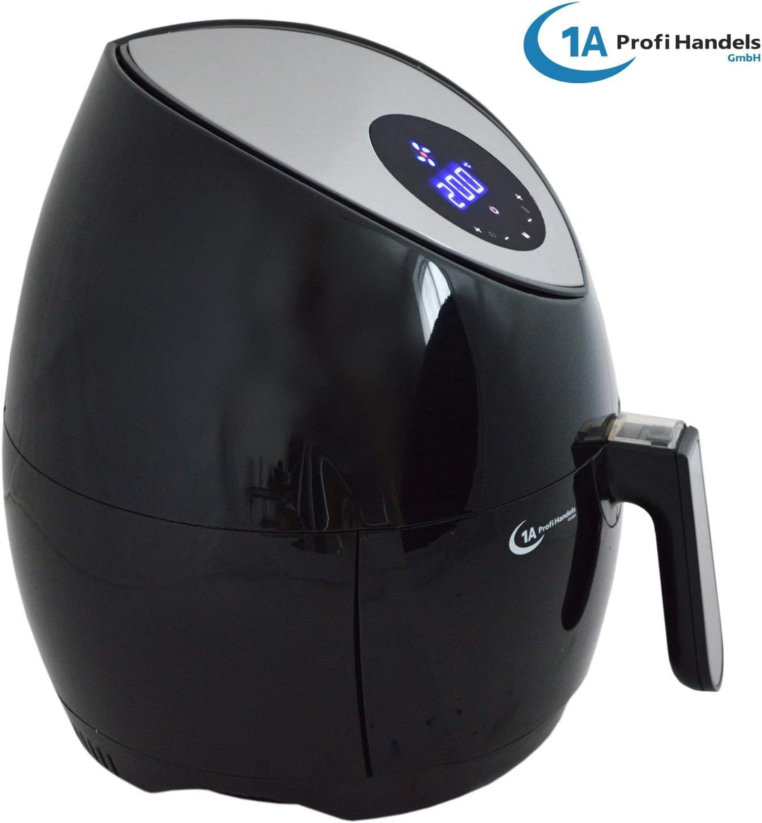 FRITTEUSE OHNE FETT HEISSLUFT-FRITTEUSE DIGITAL MULTI FRITTEUSE HEISSLUFT ECO-AIR-PROFI DC-1400W sch