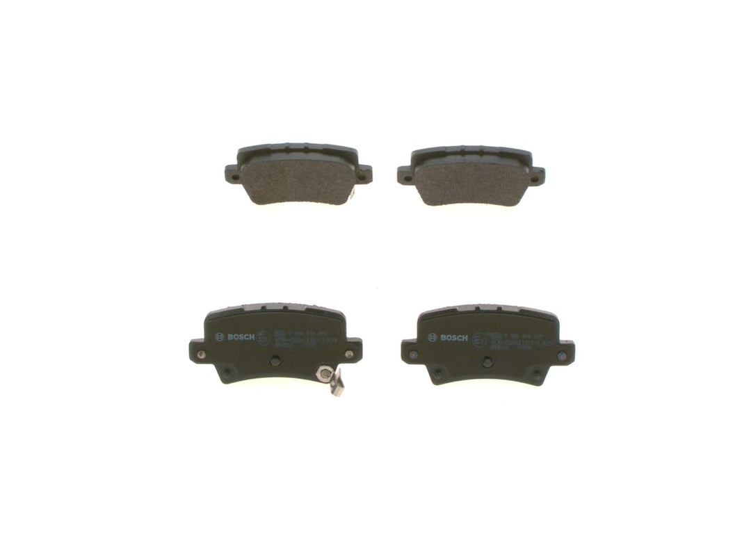 Bosch BP1121 Bremsbeläge - Hinterachse - ECE-R90 Zertifizierung - vier Bremsbeläge pro Set