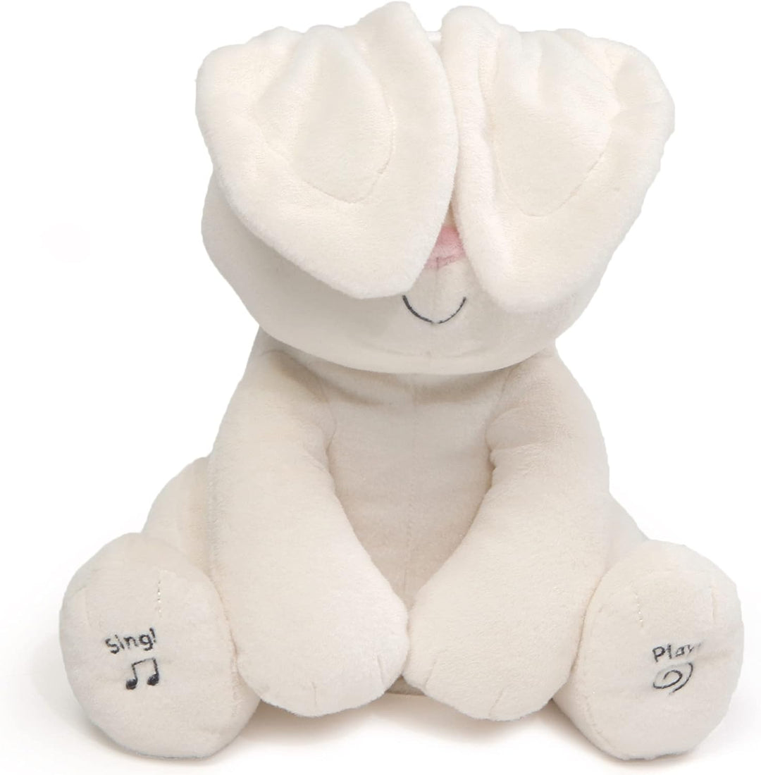 GUND Flora Interaktives Plüsch-Hase | Singen und Sprechen Sie auf Italienisch | Bewegt die Ohren | P