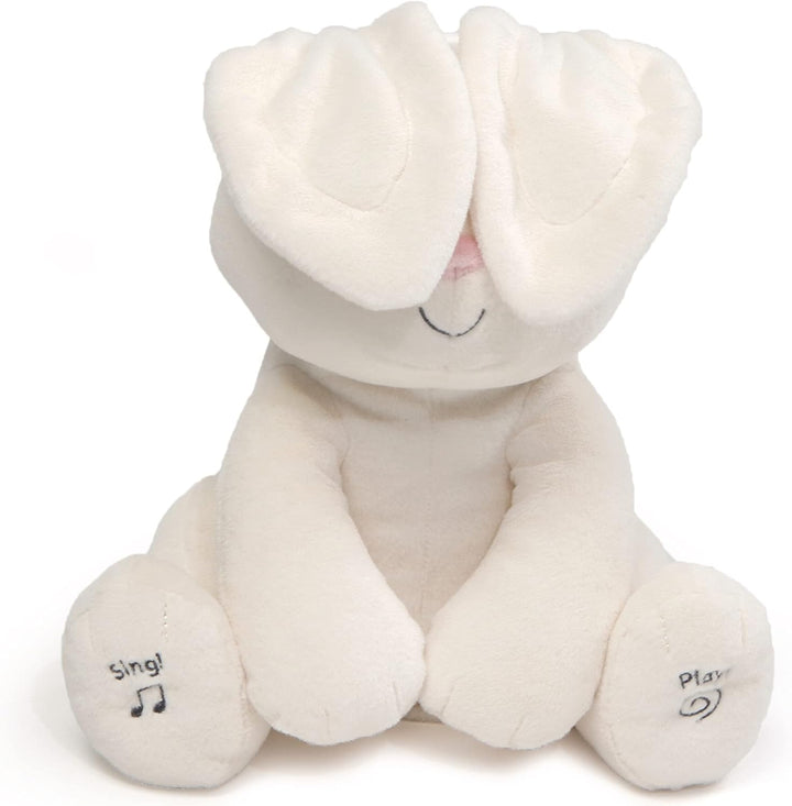 GUND Flora Interaktives Plüsch-Hase | Singen und Sprechen Sie auf Italienisch | Bewegt die Ohren | P