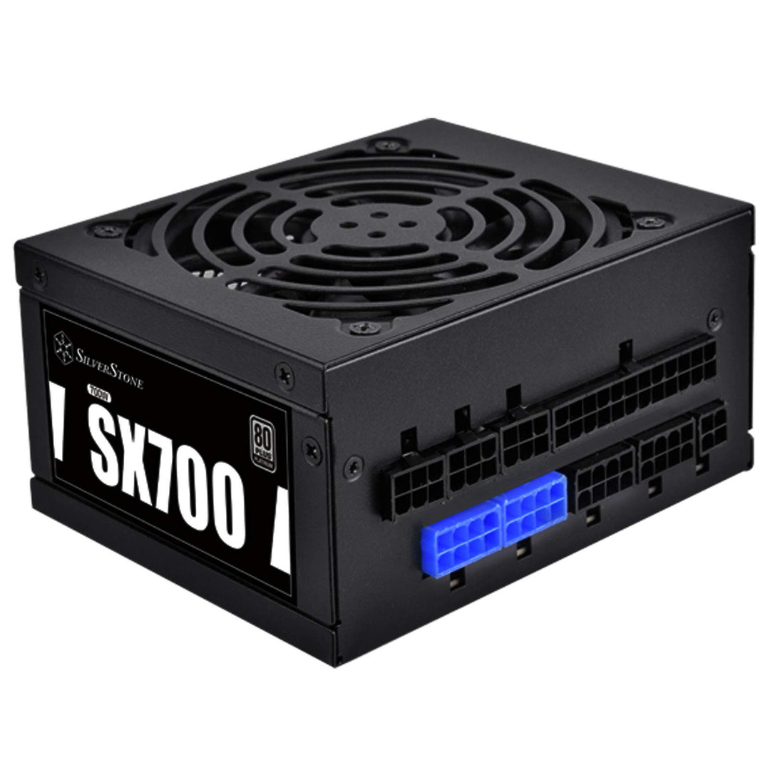 SilverStone Technology SST-SX700-PT - SFX Serie, 700W 80 Plus Bronze flüsterleises PC-Netzteil mit 9