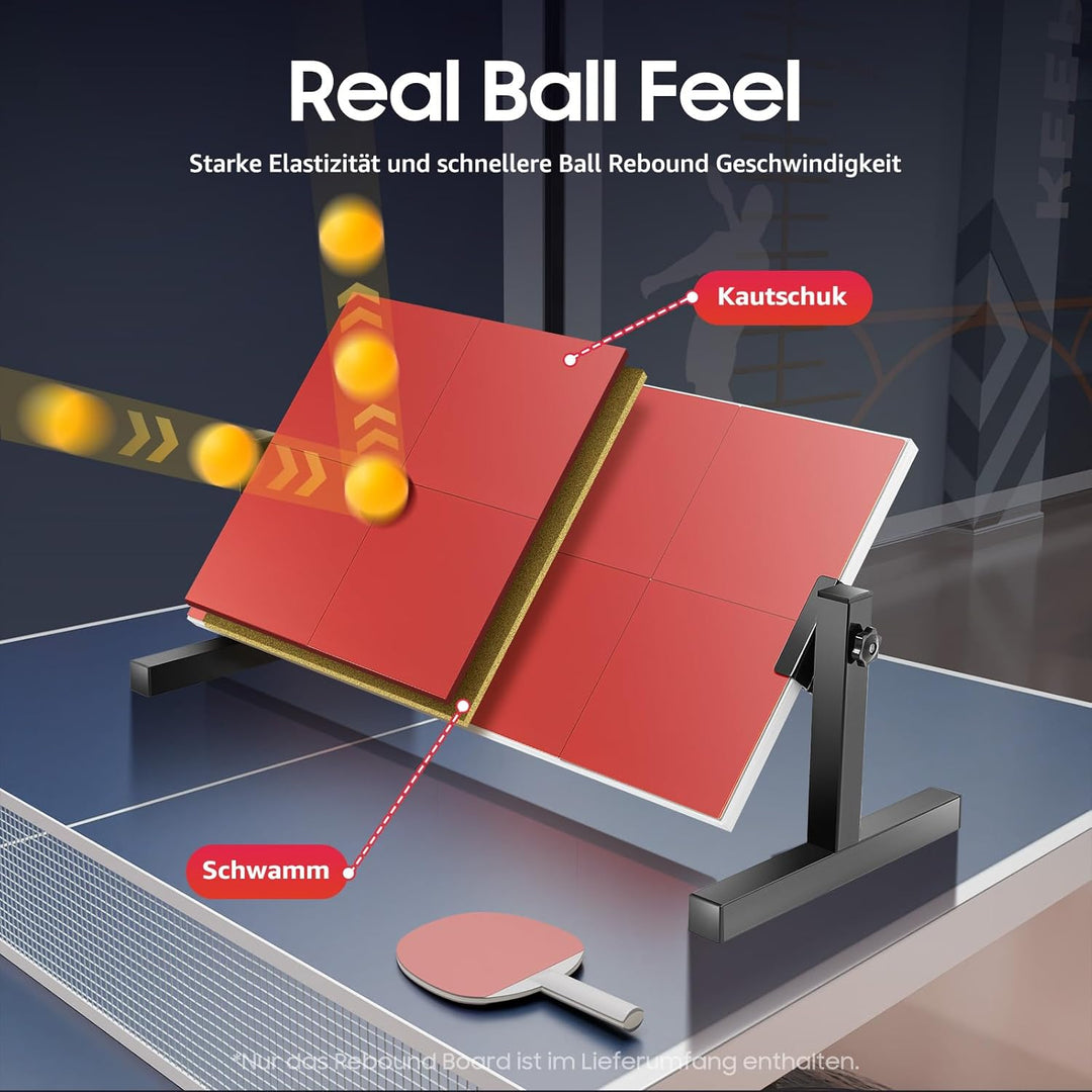 Tischtennis Rebound Board, 66 * 33CM Tischtennis Returnbrett Ping-Pong Rücksprungbrett Ping Pong Reb