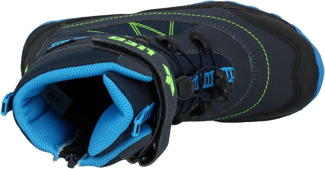 Lico Unisex Kinder Sundsvall Vs Schneestiefel 25 EU Marine Blau Lemon, 25 EU Marine Blau Lemon