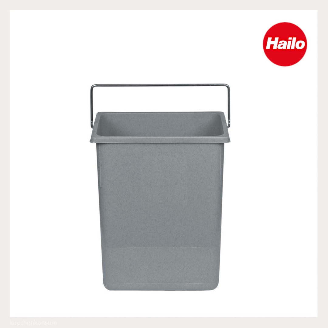Hailo Inneneimer 1094089 | 8,5 L Abfallsammler mit verstärktem Rand | Kunststoff hellgrau für Rondo