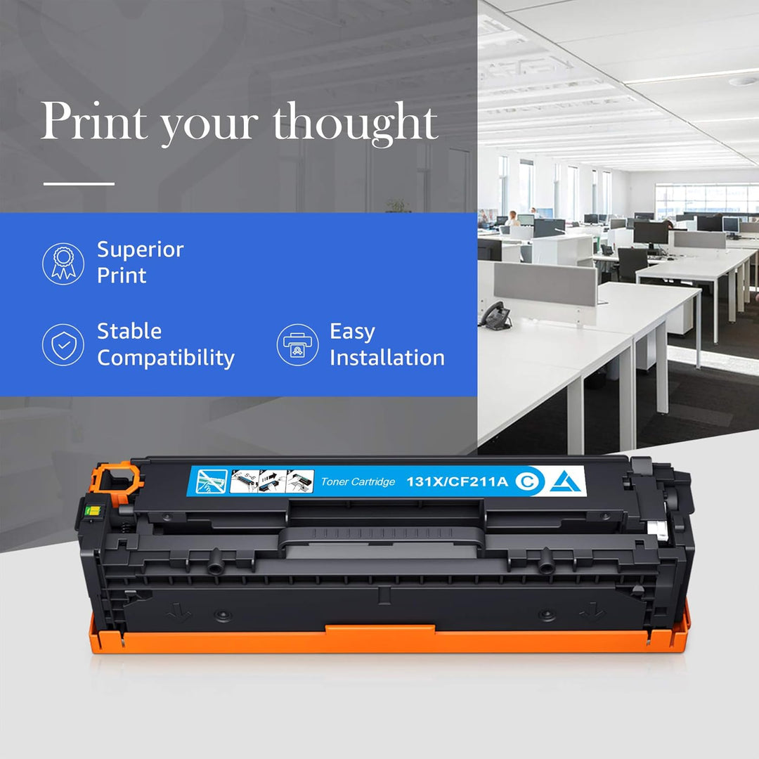 STAROVER Kompatible Tonerkartusche, Ersatz für HP 131X 131A CF210X CF210A für HP Laserjet M251nw M27