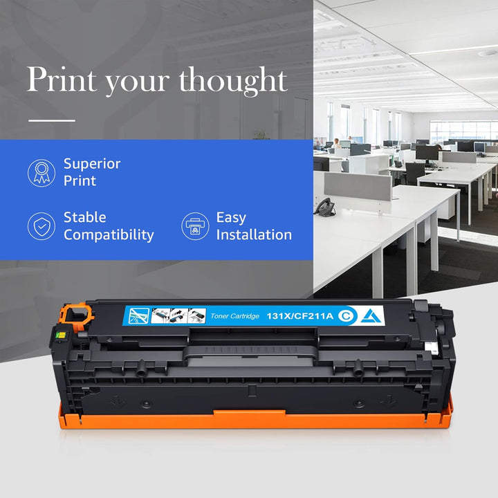 STAROVER Kompatible Tonerkartusche, Ersatz für HP 131X 131A CF210X CF210A für HP Laserjet M251nw M27