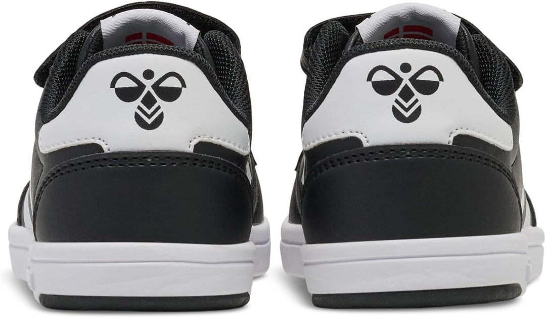 hummel Klettverschluss Sneaker Stadil Light Kinder 28 EU Black White, 28 EU Black White