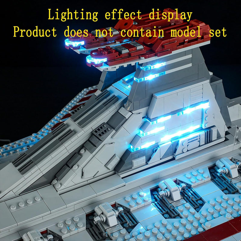 GEAMENT LED Licht-Set Kompatibel mit Lego Star Wars Republikanischer Angriffskreuzer der Venator-Kla