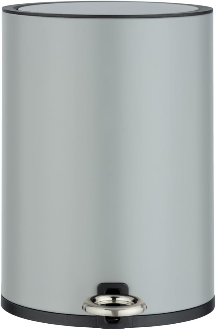 WENKO Kosmetikeimer Monza 3 Liter, Bad Treteimer mit Easy-Close Absenkautomatik, integrierter Müllbe