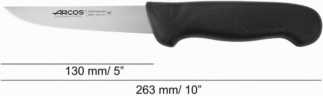 Arcos Ausbeinmesser mit Nitrum Edelstahlklinge 130 mm - Professionelles Messer zum Schneiden von Kno
