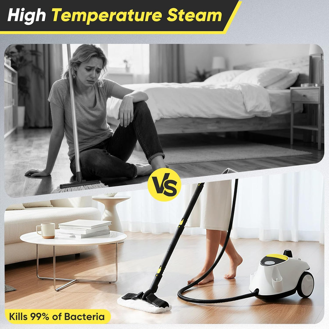 Dampfreiniger,2100W Dampfreiniger Handgerät，Schnelles Aufwärmen auf 320°F Hochtemperatu,2.1L Wassert