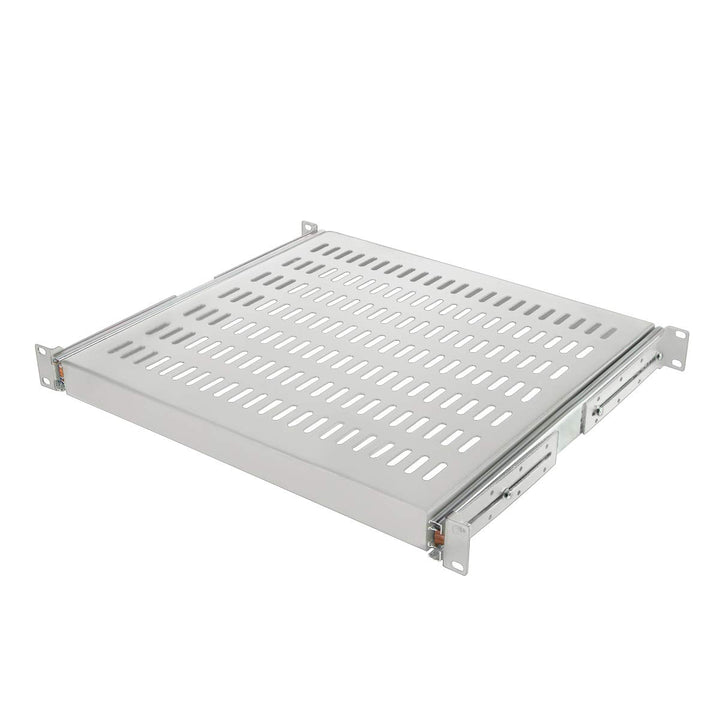 LogiLink SF1S65G - Ausziehbarer Fachboden (1 HE) für Stand-, Serverschränke mit 800mm Tiefe, 35kg Tr