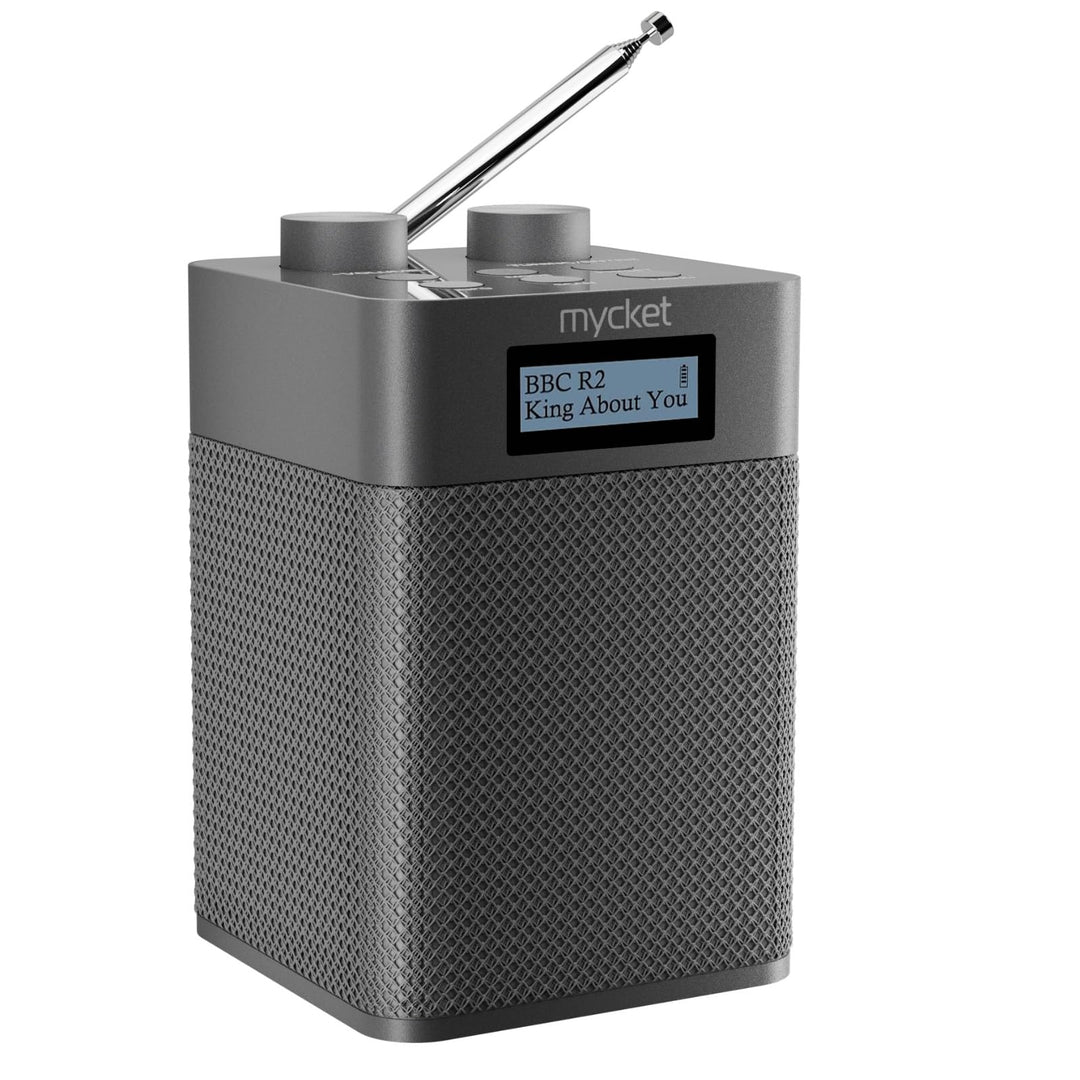 Mycket DAB/DAB+ Digital und UKW Radio, Batteriebetriebenes Radio, tragbares DAB Radio, wiederaufladb