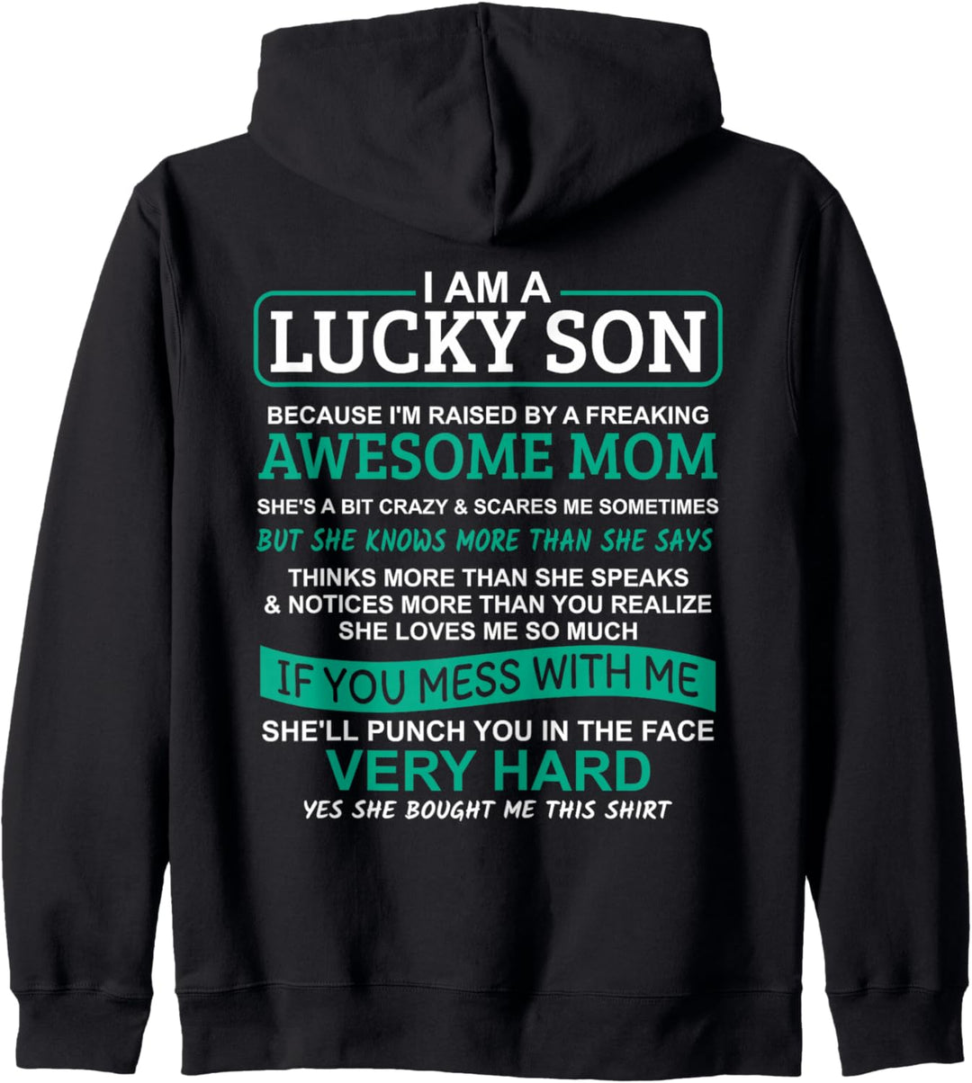 Ich bin ein glücklicher Sohn Kapuzenjacke