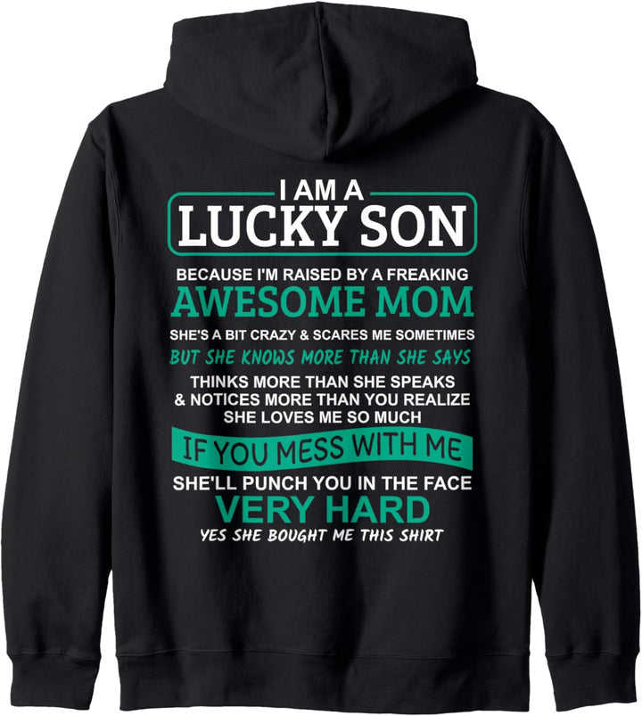 Ich bin ein glücklicher Sohn Kapuzenjacke