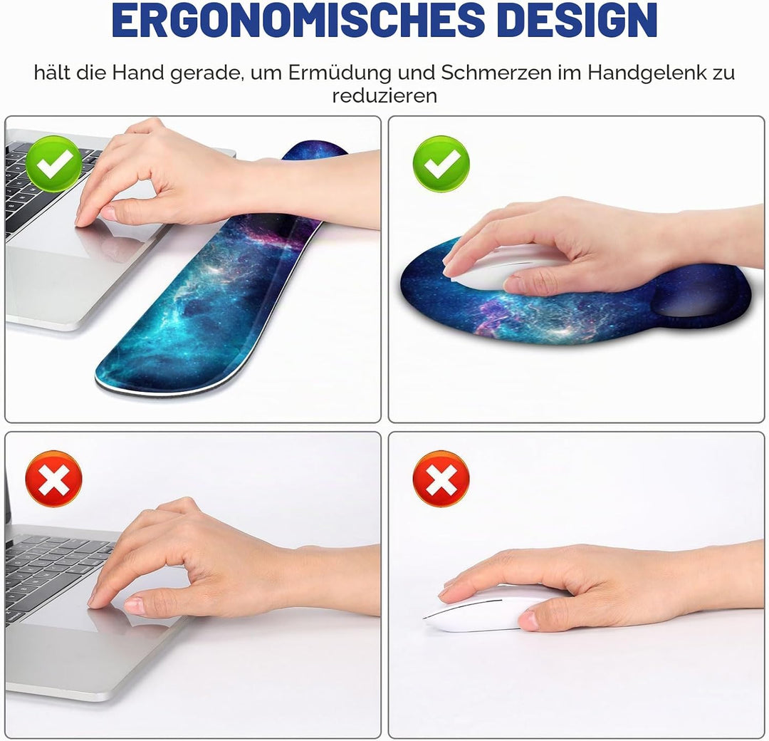 Gaming-Mauspad, grosse Schreibtischunterlage, niedlicher Schreibtischunterlage, 4-in-1 XXL-Mauspad +