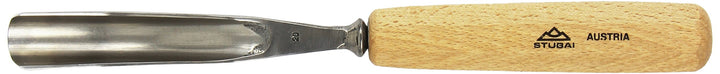 Stubai Stechbeitel Serie 55 - Form 20 : Gebogenes Hohleisen 20mm - 552020, 20mm