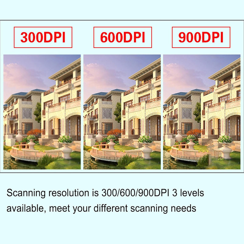 Tragbarer Handscanner, Schnelles Scannen von A4-Dokumenten Im JPEG/PDF-Format mit 900 DPI, Kompatibe