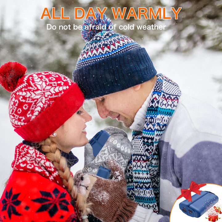 Handwärmer, tragbarer USB elektrischer Handwärmer Wiederaufladbare Power Bank, Heizung Perfekt für O