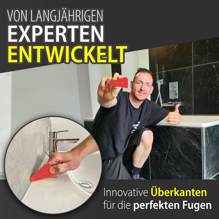 Profi Fugenabzieher - einzigartiges Design mit speziellen Überkanten - 3 verschiedene Fugengrössen -