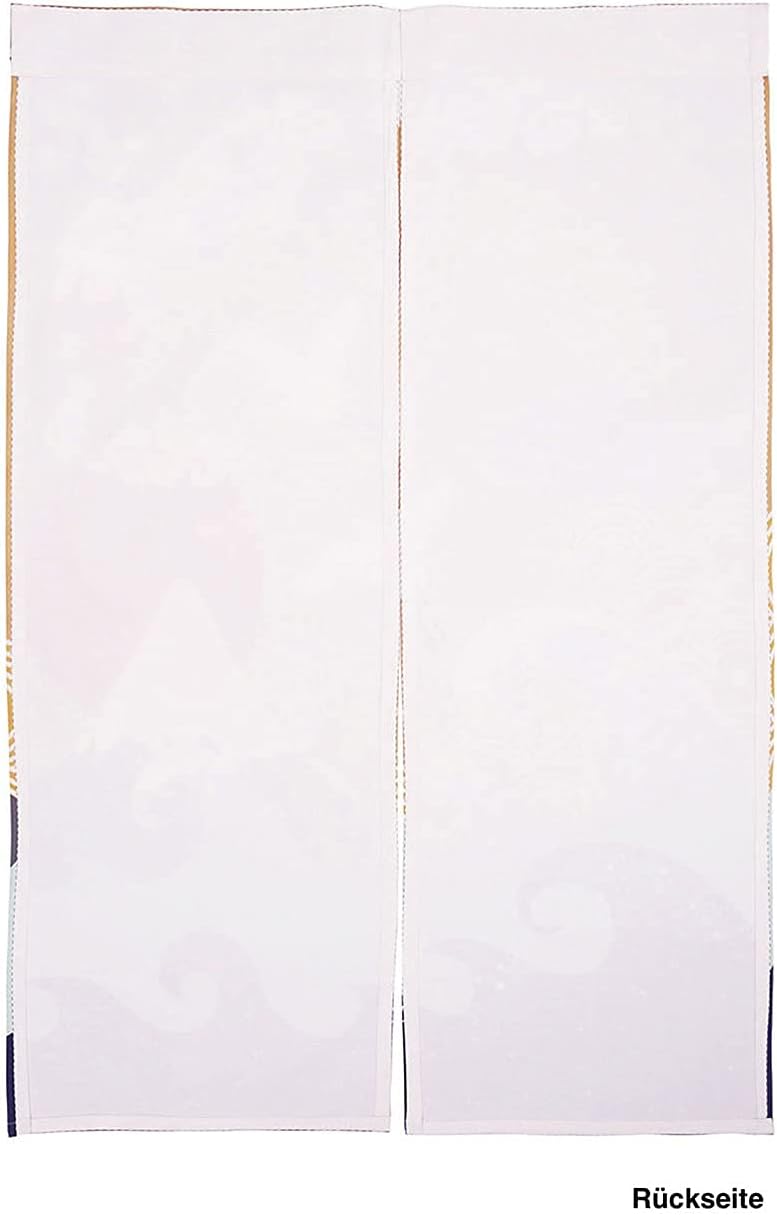 CoolChange Japanischer Türvorhang | 80x130cm | Inkl. Spannstange | Tür Noren aus Stoff | Motiv: Ukiy