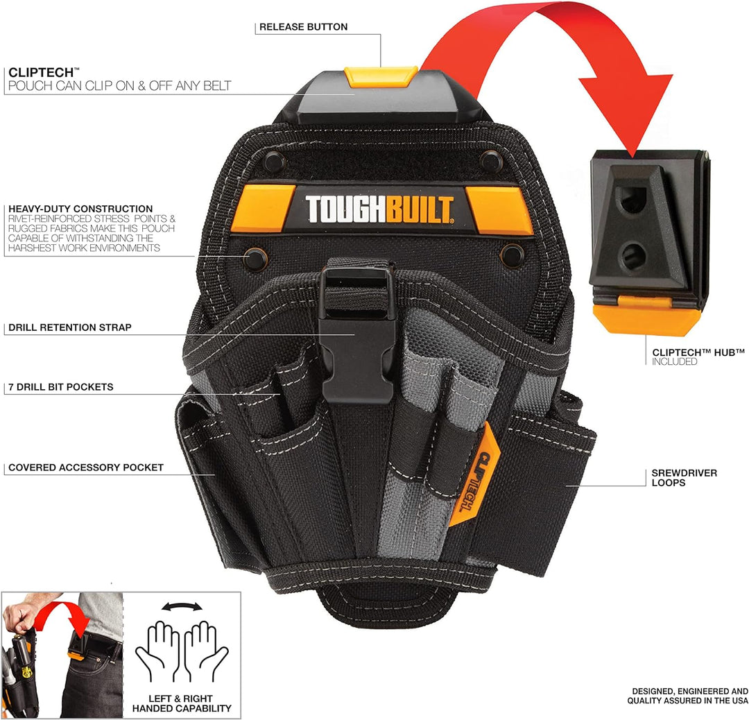 ToughBuilt tou-ct-20-l HSS-Holster gross, Schwarz, standard